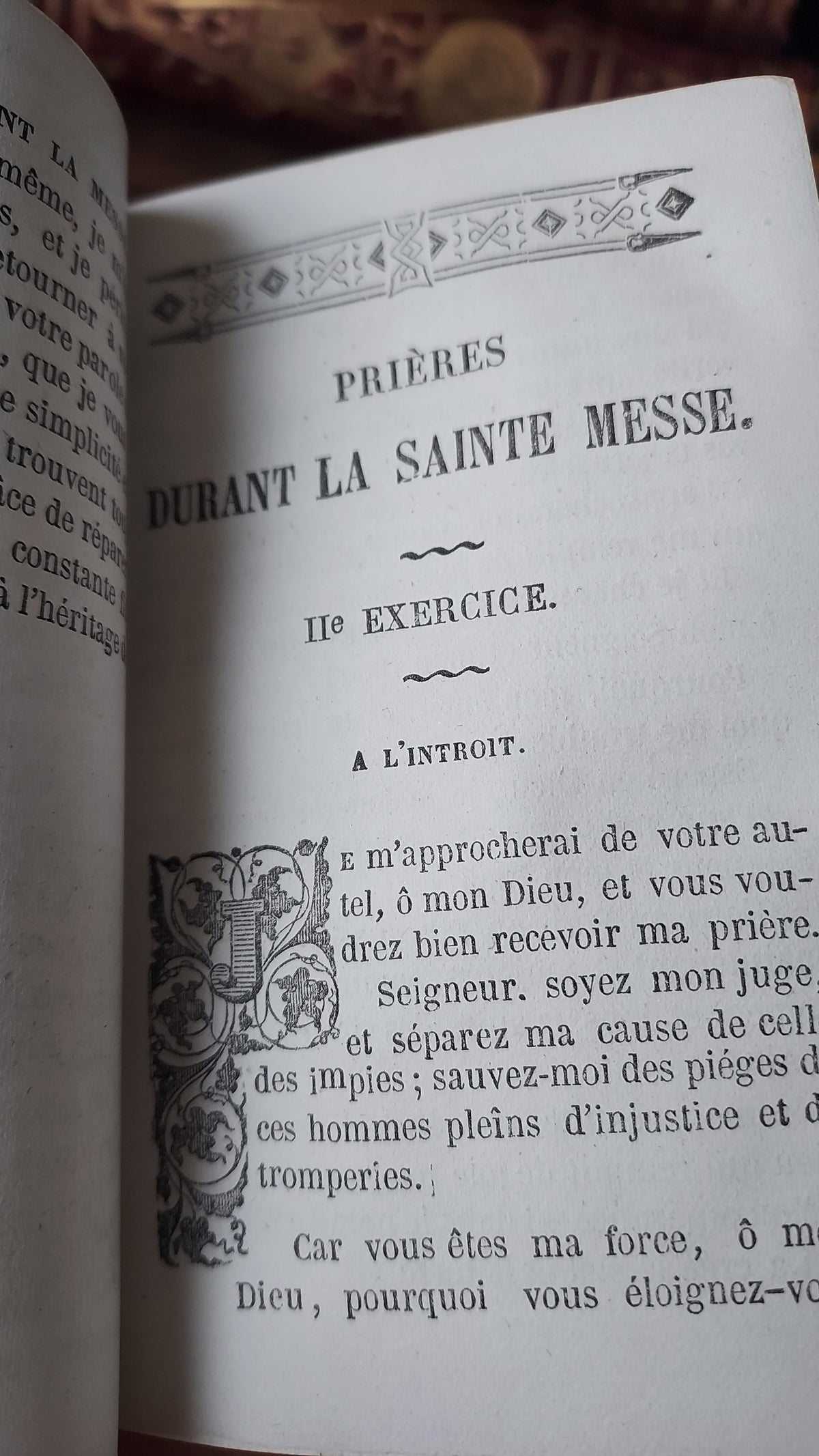 1846 Recueil de Prières | Blue Velvet Cover