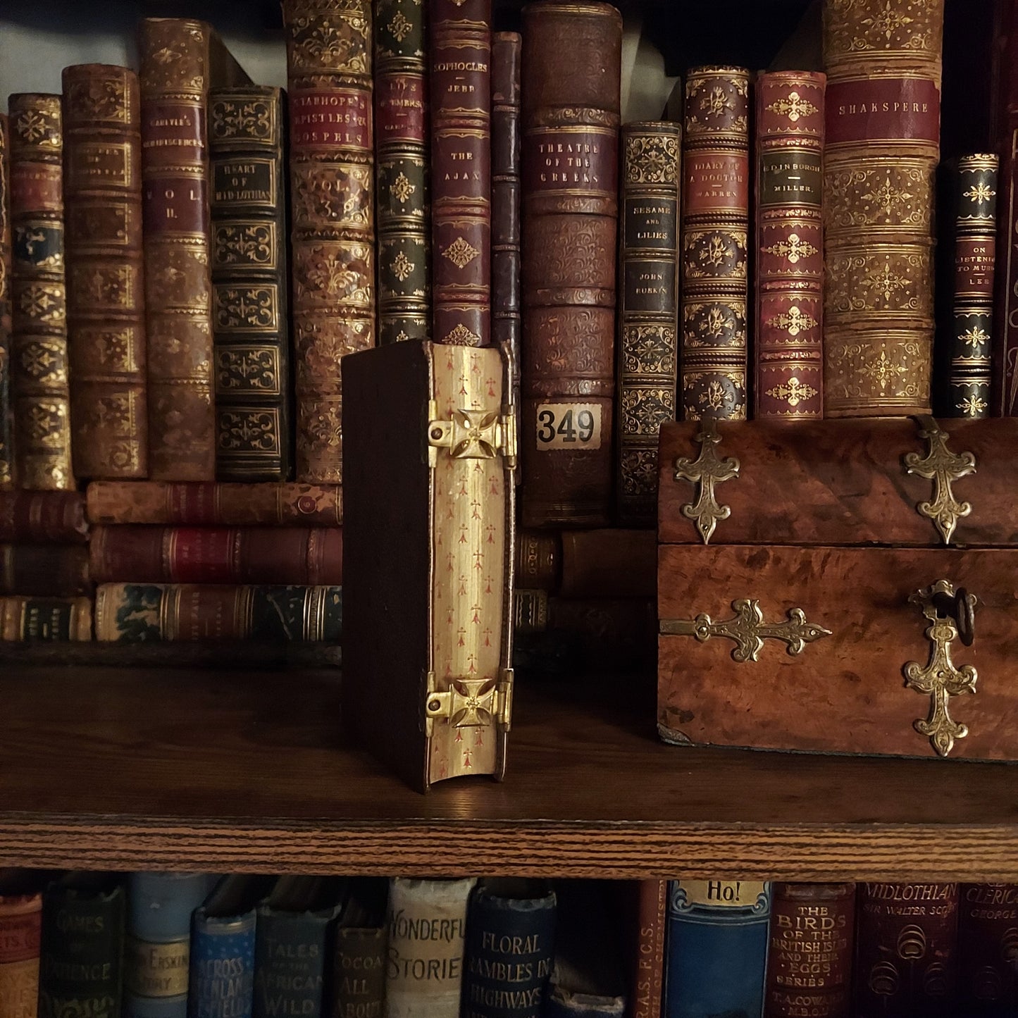 1868 Diurnal de Bayeux | Double Clasp & Ermine Gauffered Pages