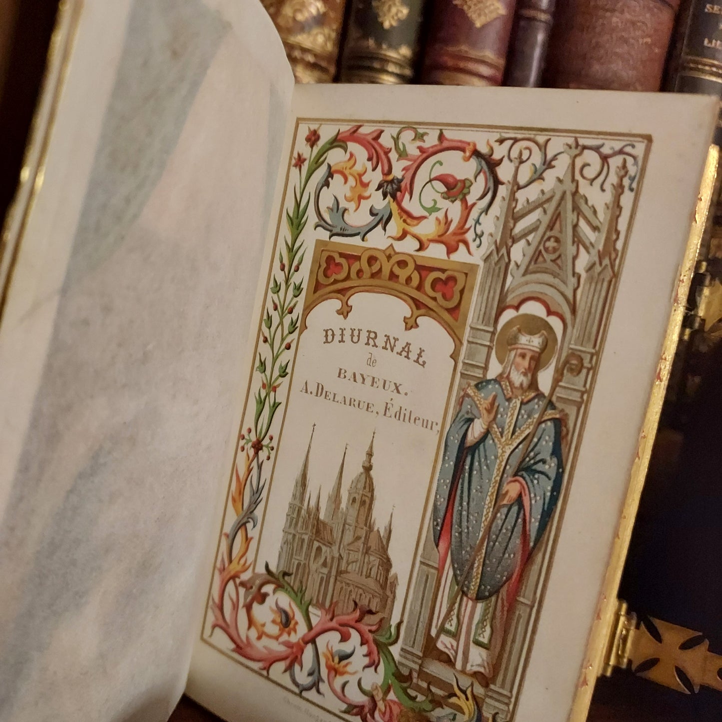 1868 Diurnal de Bayeux | Double Clasp & Ermine Gauffered Pages