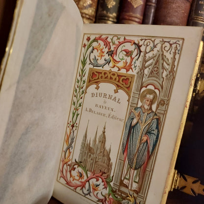 1868 Diurnal de Bayeux | Double Clasp & Ermine Gauffered Pages