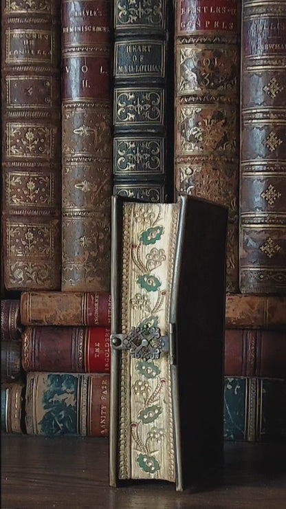 1867 Recueil de prières: Gilt-Gauffered and Hand-Painted Floral Page Edges