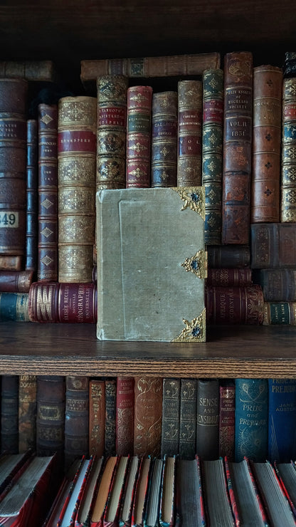 1850s Livre de Mariage | Velvet Wedding Missal w/Large Intricate Clasp