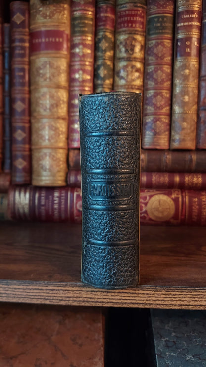 1850s Parioissien Romain | Hand-Painted Gauffered Edges w/Clasp