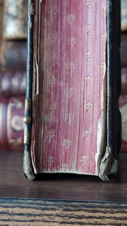 1850s Paroissien Romain | Textured Cover & Red Gauffered Edge
