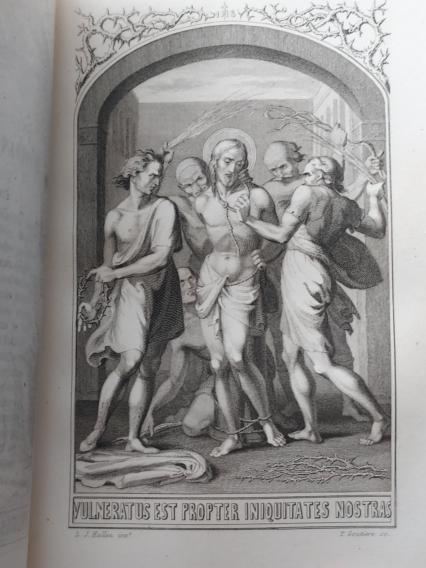 1860s Livre D'Heures Selon le Rit Romain: Gauffered Edges, Fleur-de-Lis Cover