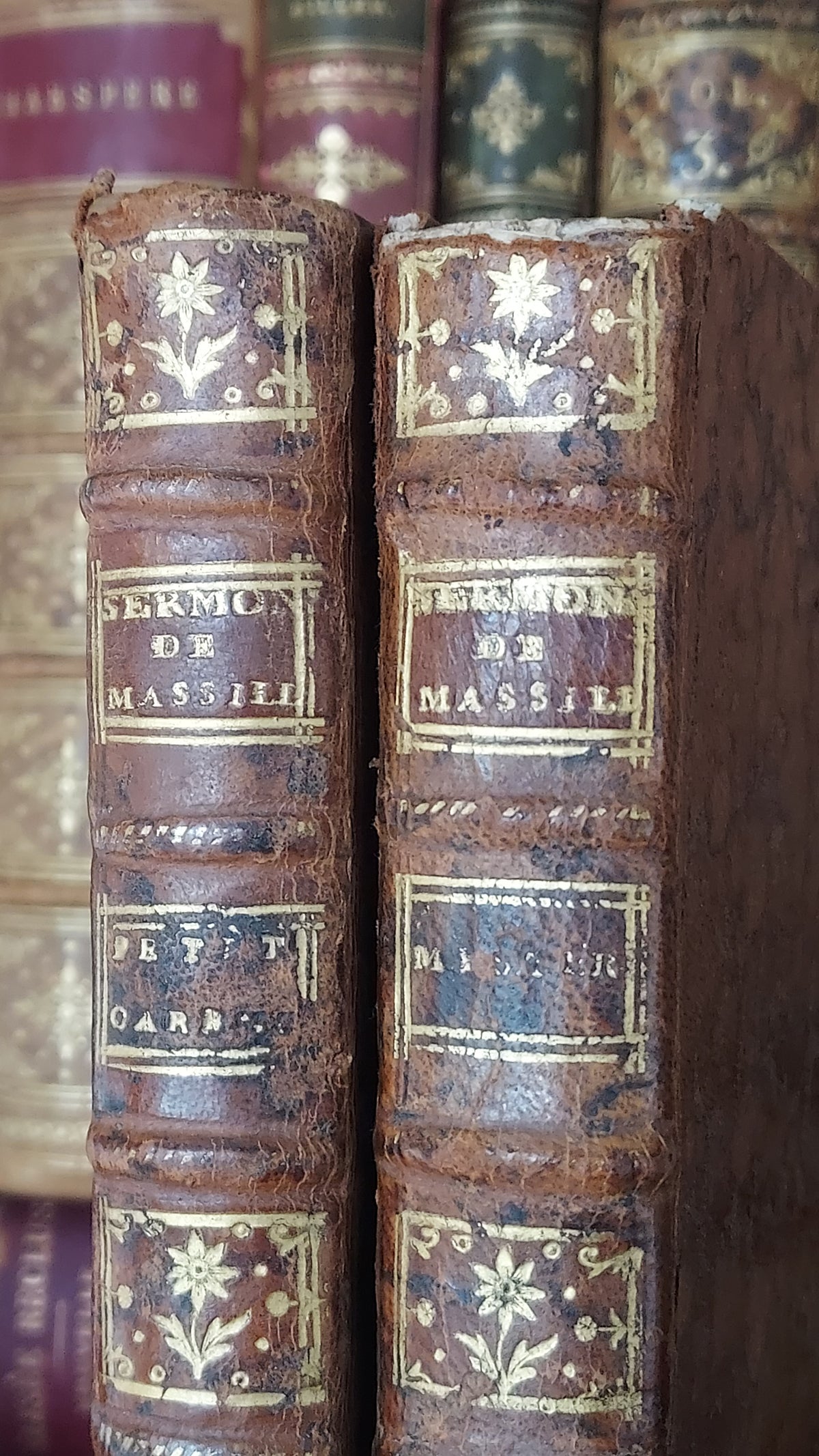1776 Sermons de M. Massillon | 2-Volume Set w/Monastic Labels