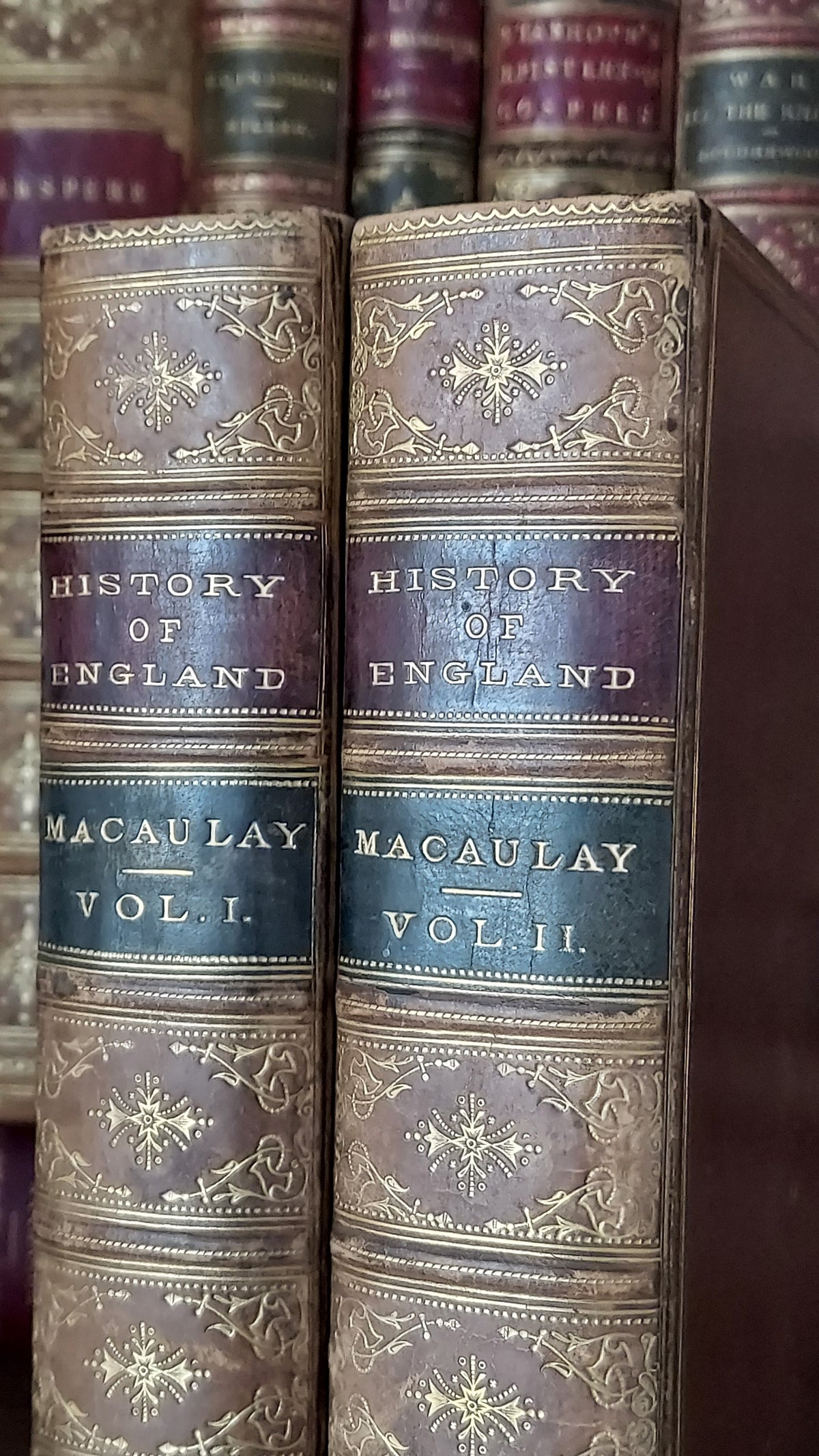 1873 History of England | Eton Leaving Present, 2 Volumes