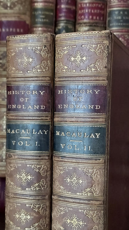 1873 History of England | Eton Leaving Present, 2 Volumes