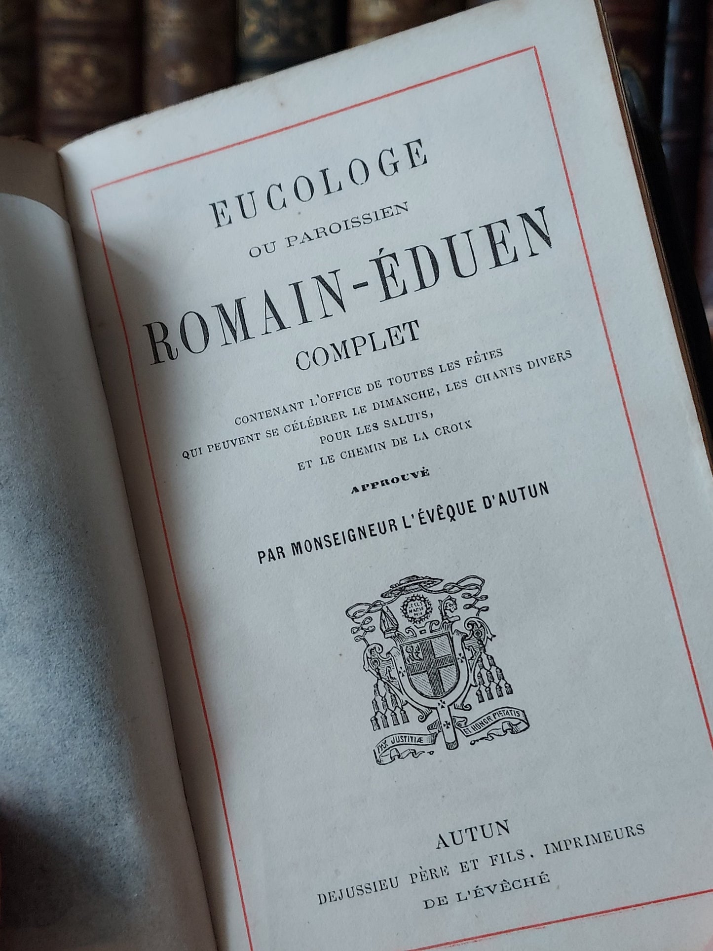19th-century Eucologe ou Paroissien romain-éduen: Floral Gauffered Edges