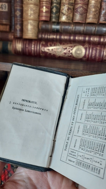1890 Paroissien Romain | Miniature Clasped Binding