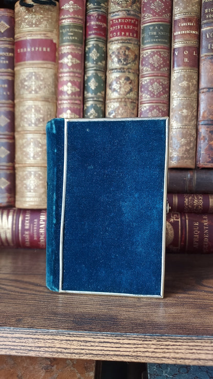 1846 Recueil de Prières | Blue Velvet Cover