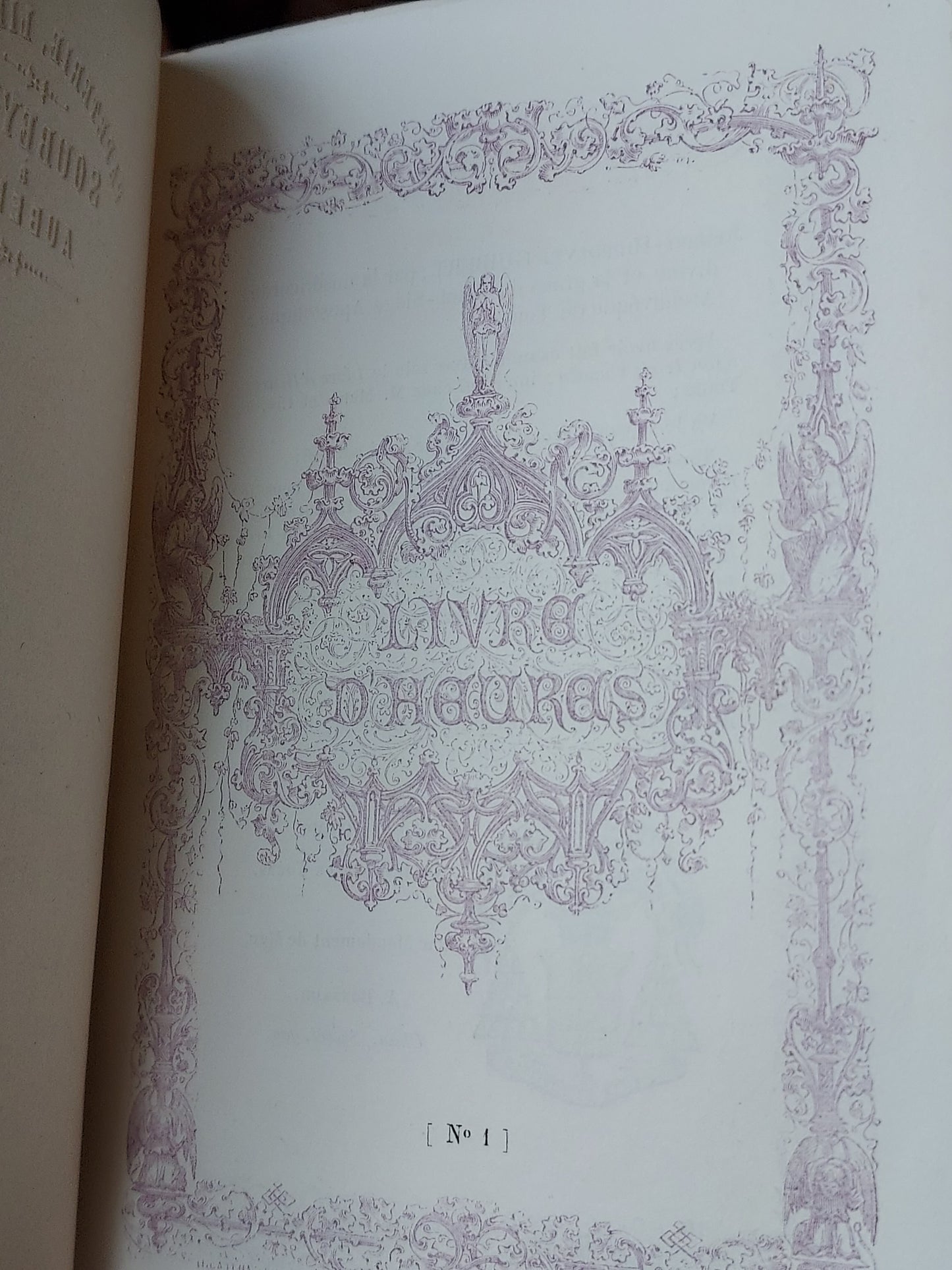 1860s Livre D'Heures Selon le Rit Romain: Gauffered Edges, Fleur-de-Lis Cover