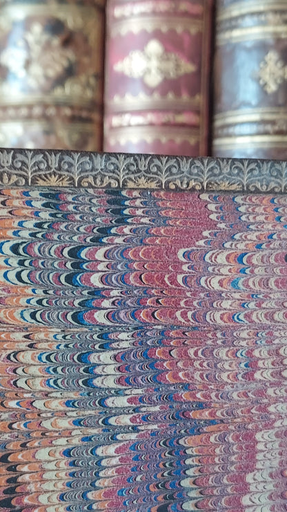 1857 Paroissien Romain | Gauffered Star Blue Edge
