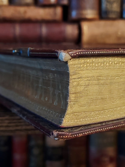 1887 Gruel Paroissien de la Renaissance | Latin Script Gauffered Edge