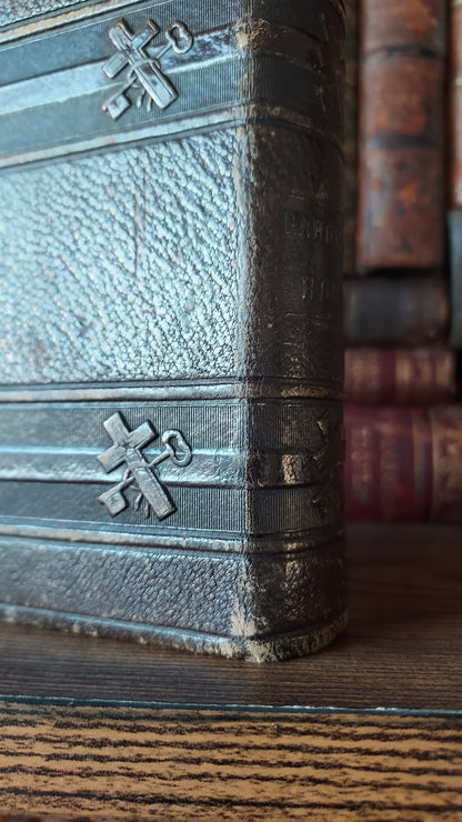 1863 Paroissien Romain | Red Pages and Cross Clasp