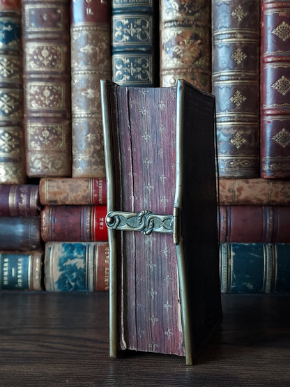 1860s Eucologe ou Paroissien Romain-Éduen: Gauffered Red Pages & Clasp