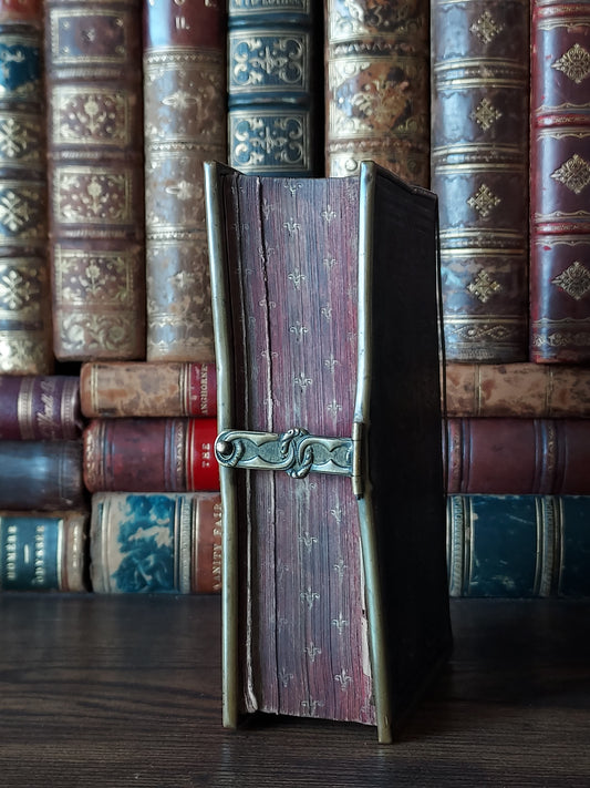 1860s Eucologe ou Paroissien Romain-Éduen: Gauffered Red Pages & Clasp