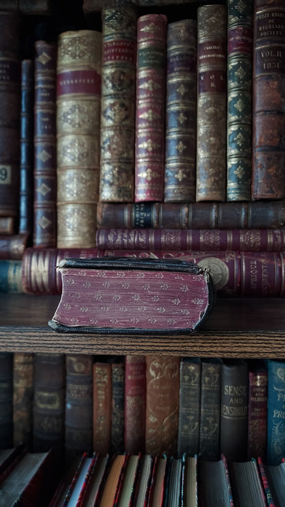 1850s Paroissien Romain | Textured Cover & Red Gauffered Edge