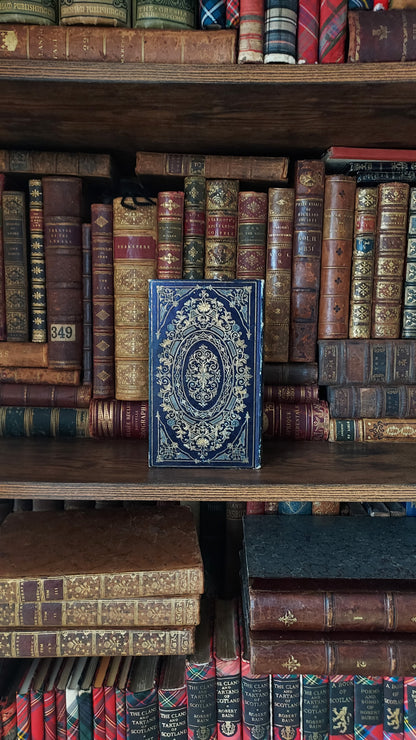 1845 Histoire d'Angleterre | Navy & Gold Cartonnage Binding