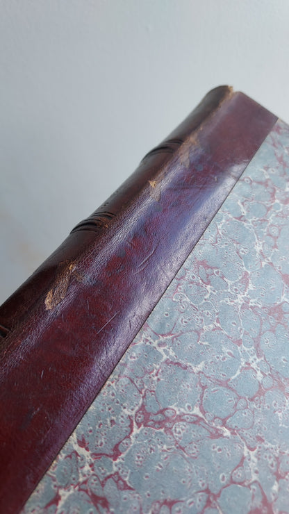 1867 Les Fleurs Animées | Grandville Brown Leather 2-Volume Set
