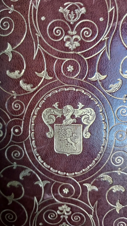 1902 Le Nouveau Testament & Prayer Card | Hand-Illuminated, Stamped by L. Angeli