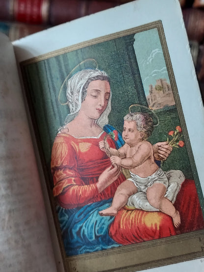 1866 Paroissien Romain | Red & Gold Ermine Edges