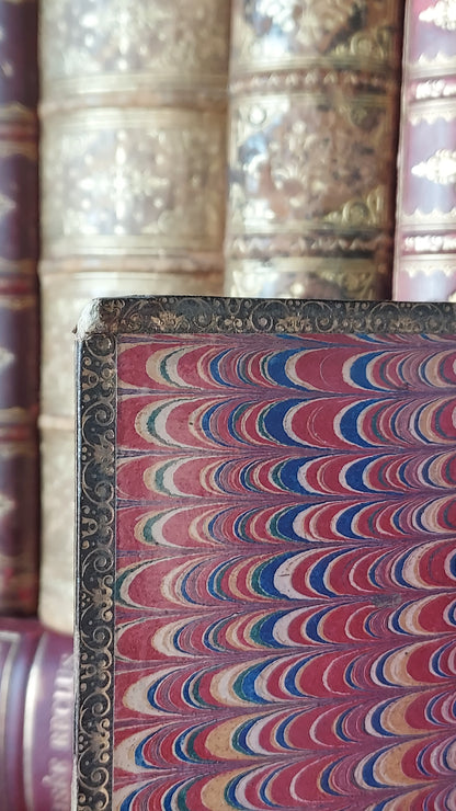 1876 Paroissien Romain | Red Star Gauffered Edge
