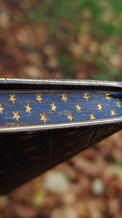 1850s L'Imitation de Jésus-Christ | Miniarture Star Binding w/Blue Gauffered Edges