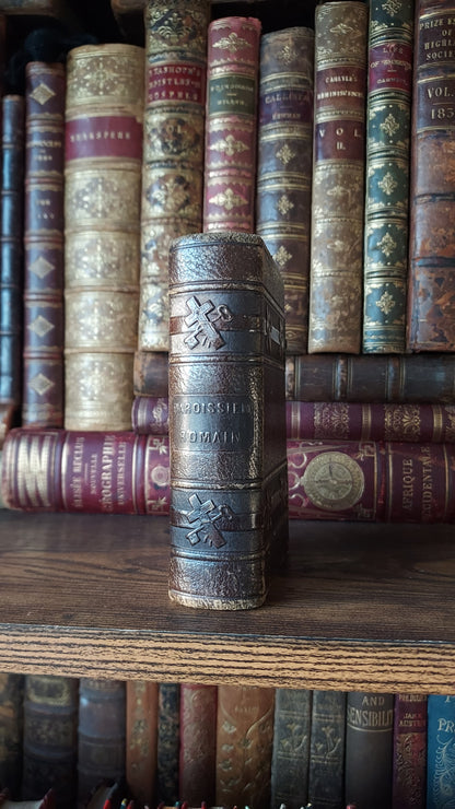 1863 Paroissien Romain | Red Pages and Cross Clasp