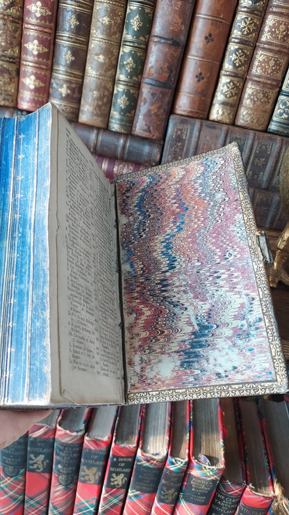 1857 Paroissien Romain | Gauffered Star Blue Edge