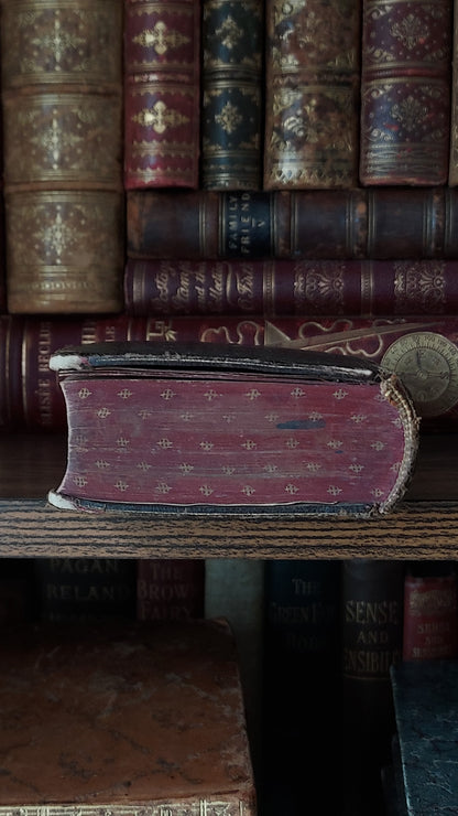 1864 Manuel du Chrétien | Red Gauffered Edge w/Gold Motif