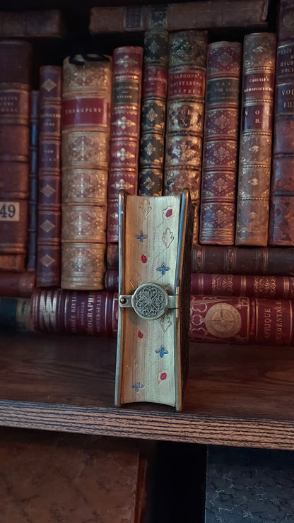 1850s Parioissien Romain | Hand-Painted Gauffered Edges w/Clasp