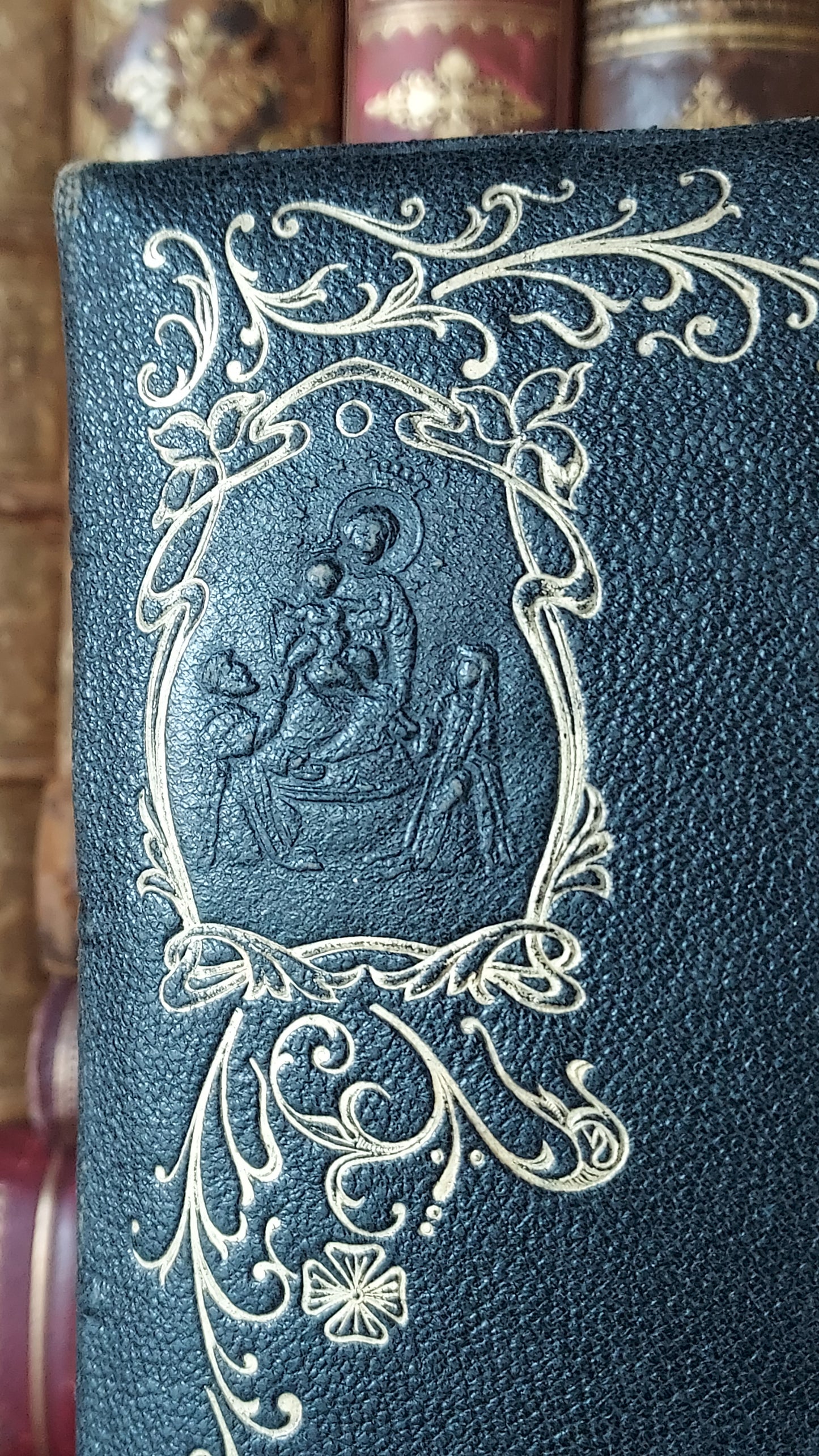 1897 Manuale di Filotea | Hand-Painted Rose Gauffered Edges