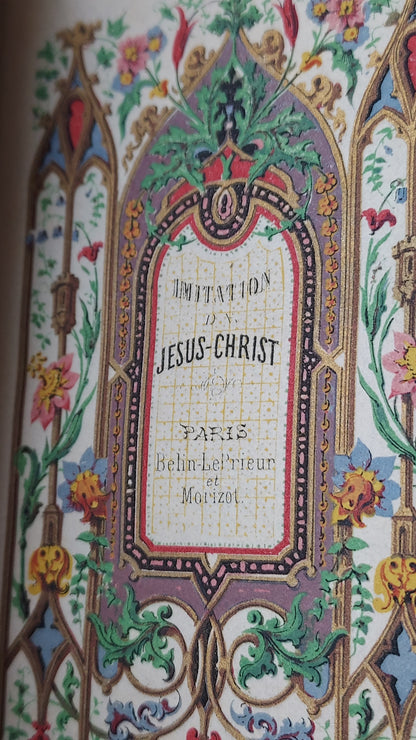 1860s Imitation de Jésus-Christ | Noble Provenance, Clasps, & Gauffered Edges
