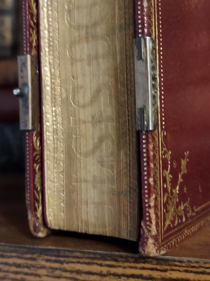 1887 Gruel Paroissien de la Renaissance | Latin Script Gauffered Edge