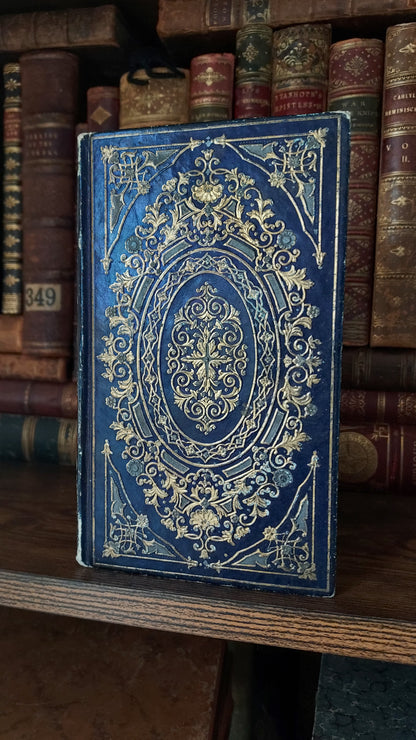 1845 Histoire d'Angleterre | Navy & Gold Cartonnage Binding
