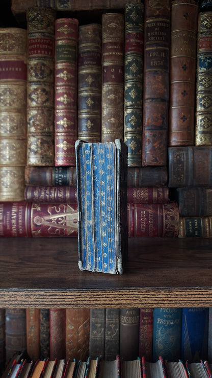 1859 Paroissien Romain | Blue Gauffered Maltese Cross