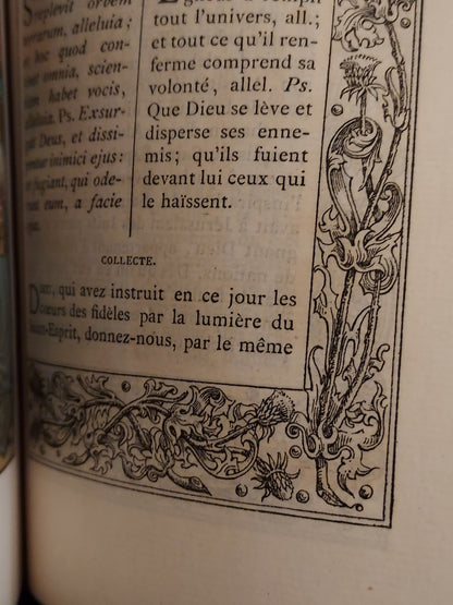 1887 Gruel Paroissien de la Renaissance | Latin Script Gauffered Edge