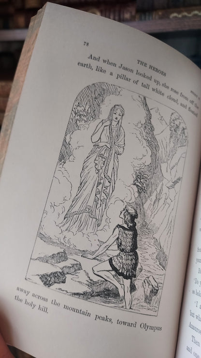 1895 The Heroes: Greek Fairy Tales | Prize Binding & Ex Libris