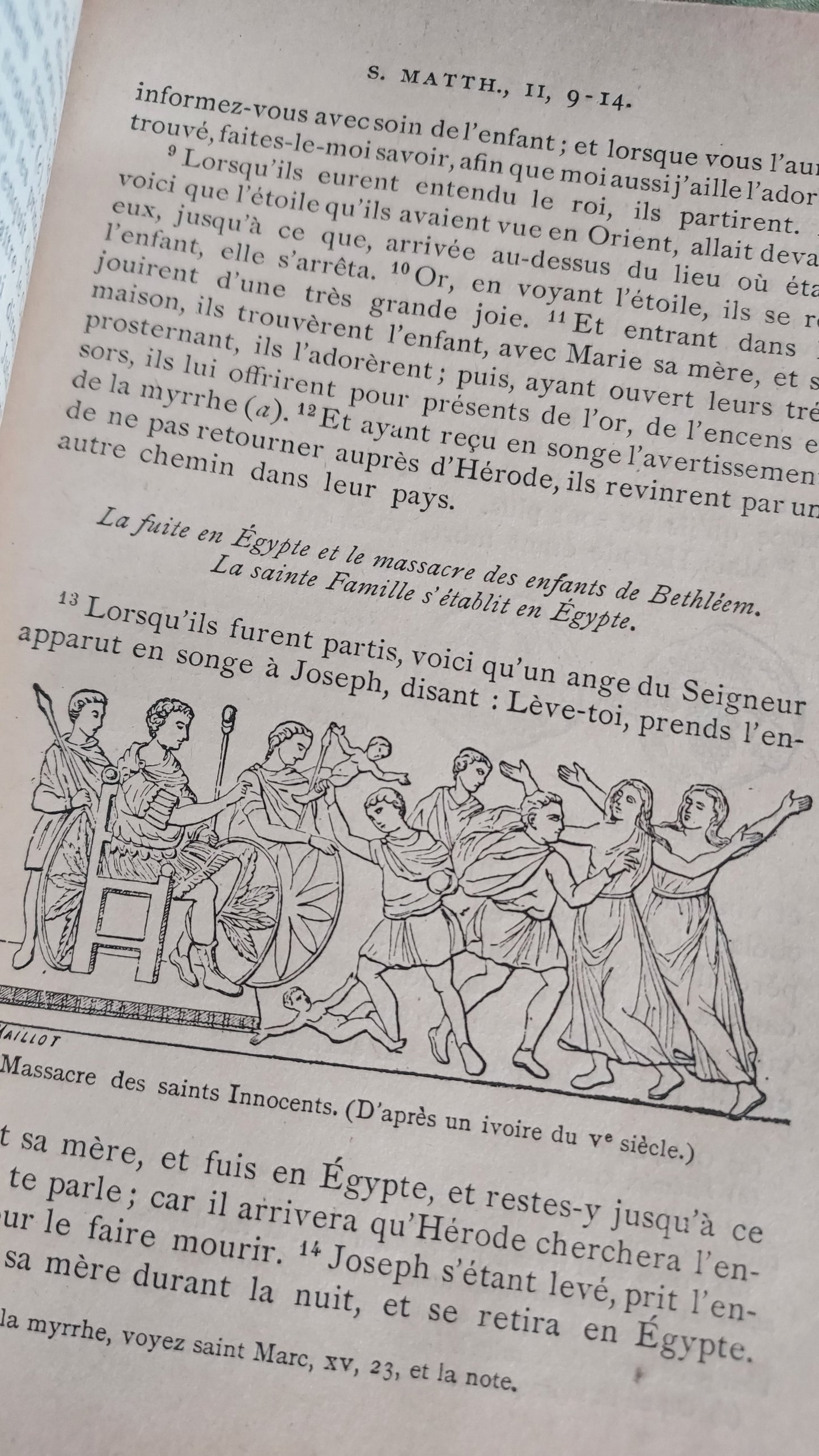 1902 Le Nouveau Testament & Prayer Card | Hand-Illuminated, Stamped by L. Angeli