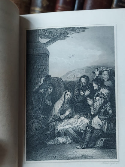 19th-century La Giornata del Cristiano | Blue Velvet & a Cross Clasp