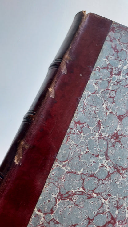 1867 Les Fleurs Animées | Grandville Brown Leather 2-Volume Set
