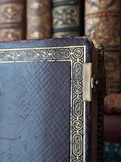 19th-Century Paroissien Romain: Double Gold-Tone Metal Clasp