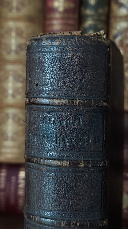 1864 Manuel du Chrétien | Red Gauffered Edge w/Gold Motif