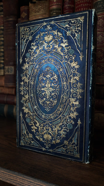 1845 Histoire d'Angleterre | Navy & Gold Cartonnage Binding