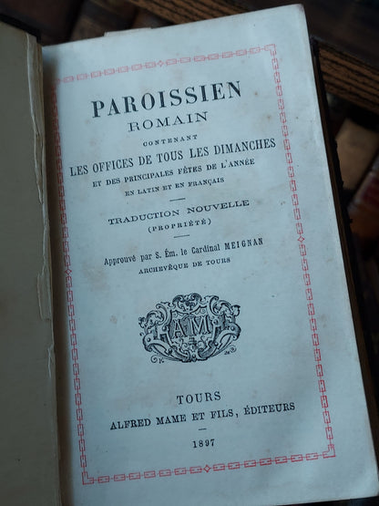 1897 Paroissien Romain | Floral Gauffered Edges