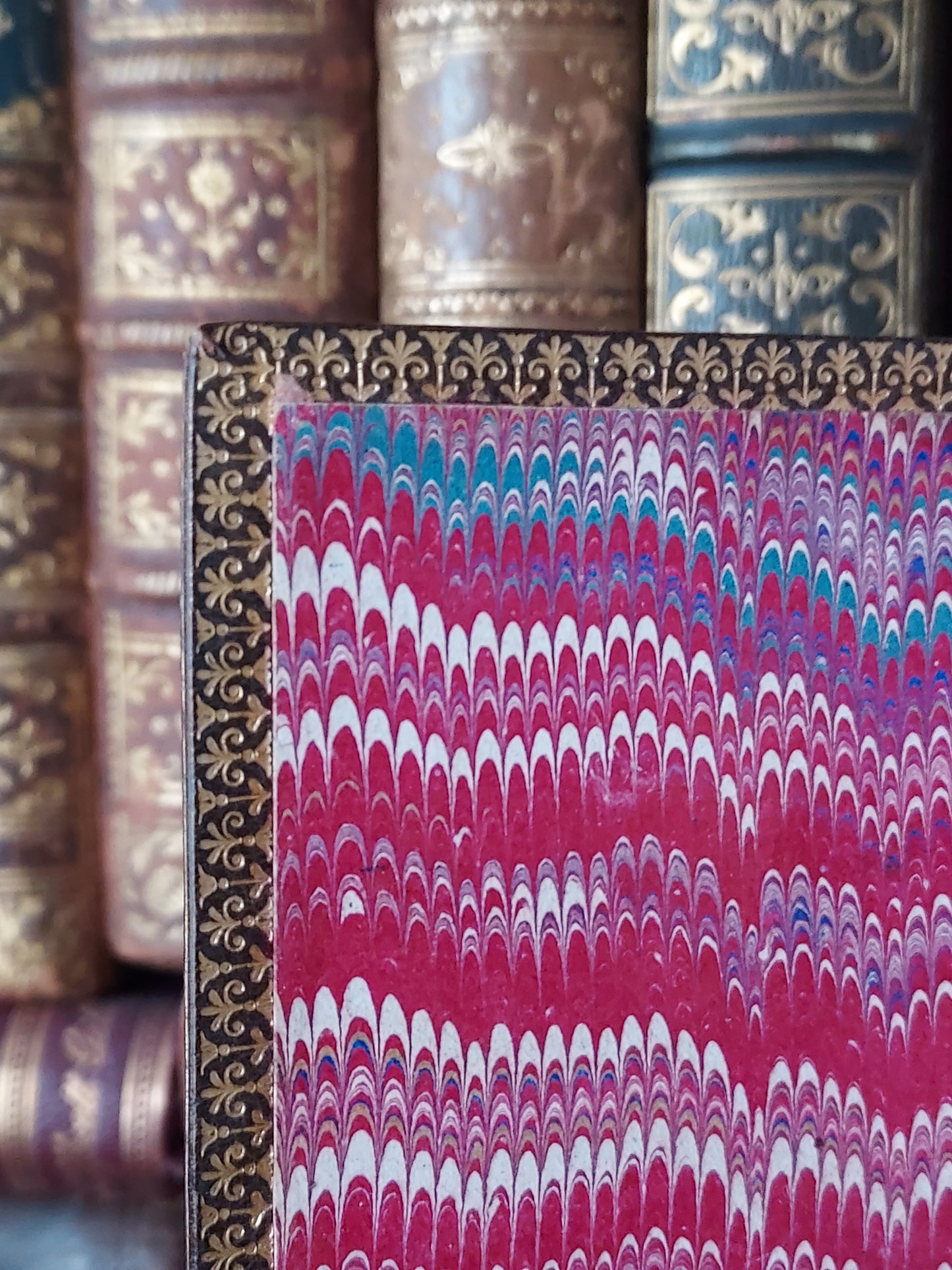 1874 Les Apprêts du beau jour: First Communion Book feat. Blue Pages & Fleur-De-Lis