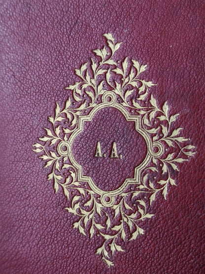 1870s Paroissien Romain: First Communion, A. A. Initials