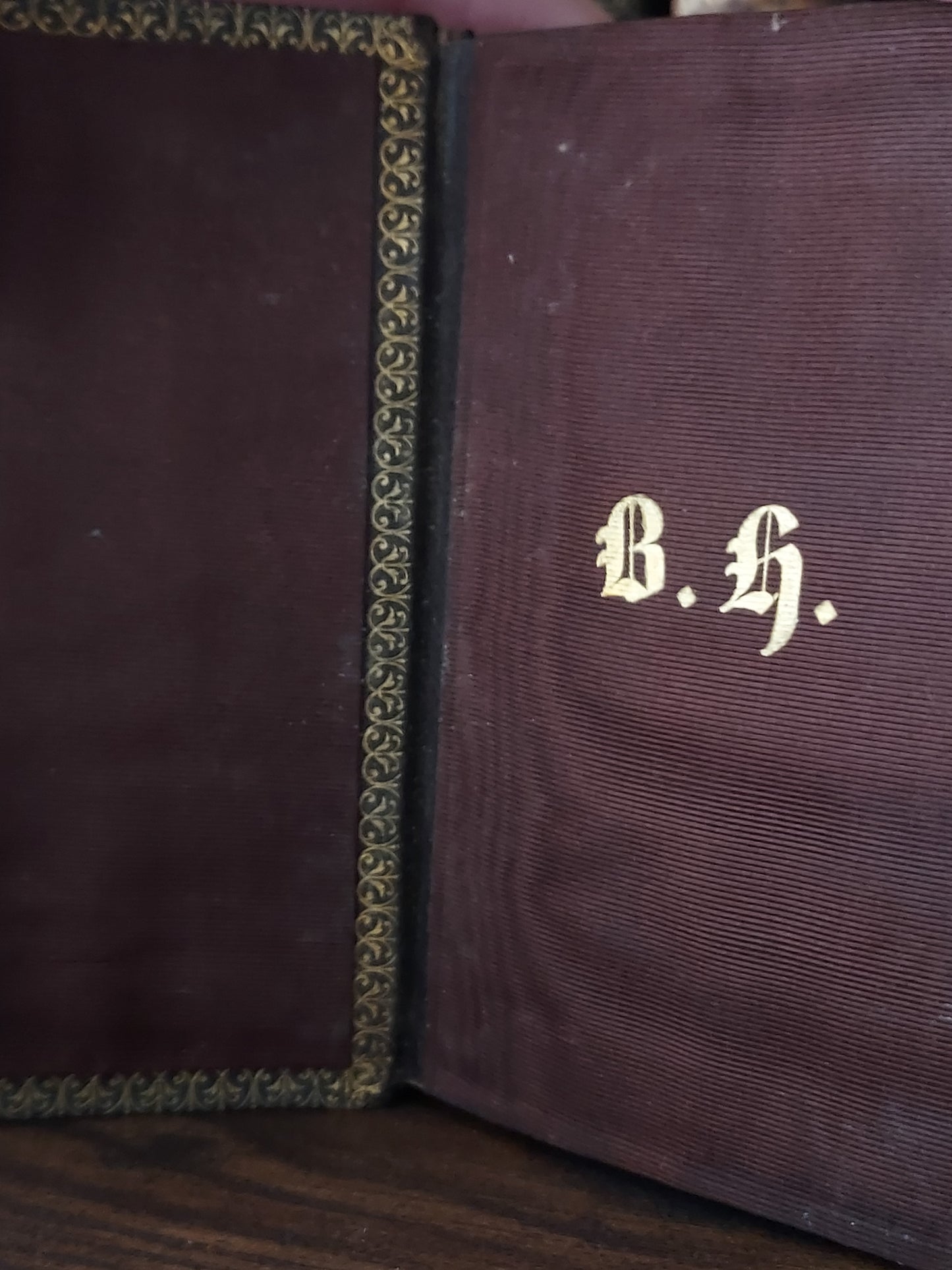 1859 Petit Paroissien | Red Gauffered Page Edges and Gothic Double Clasp