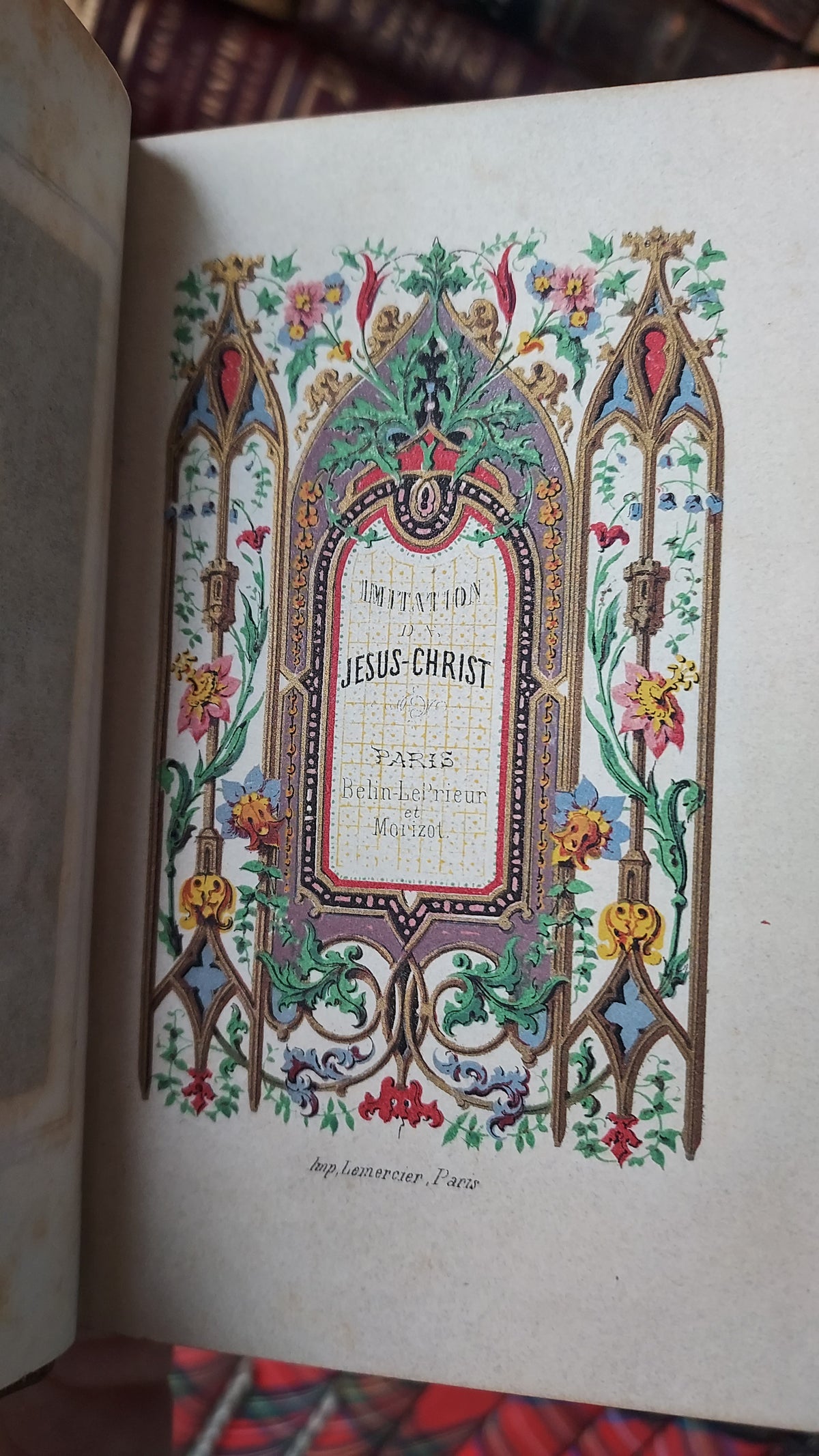 1860s Imitation de Jésus-Christ | Noble Provenance, Clasps, & Gauffered Edges